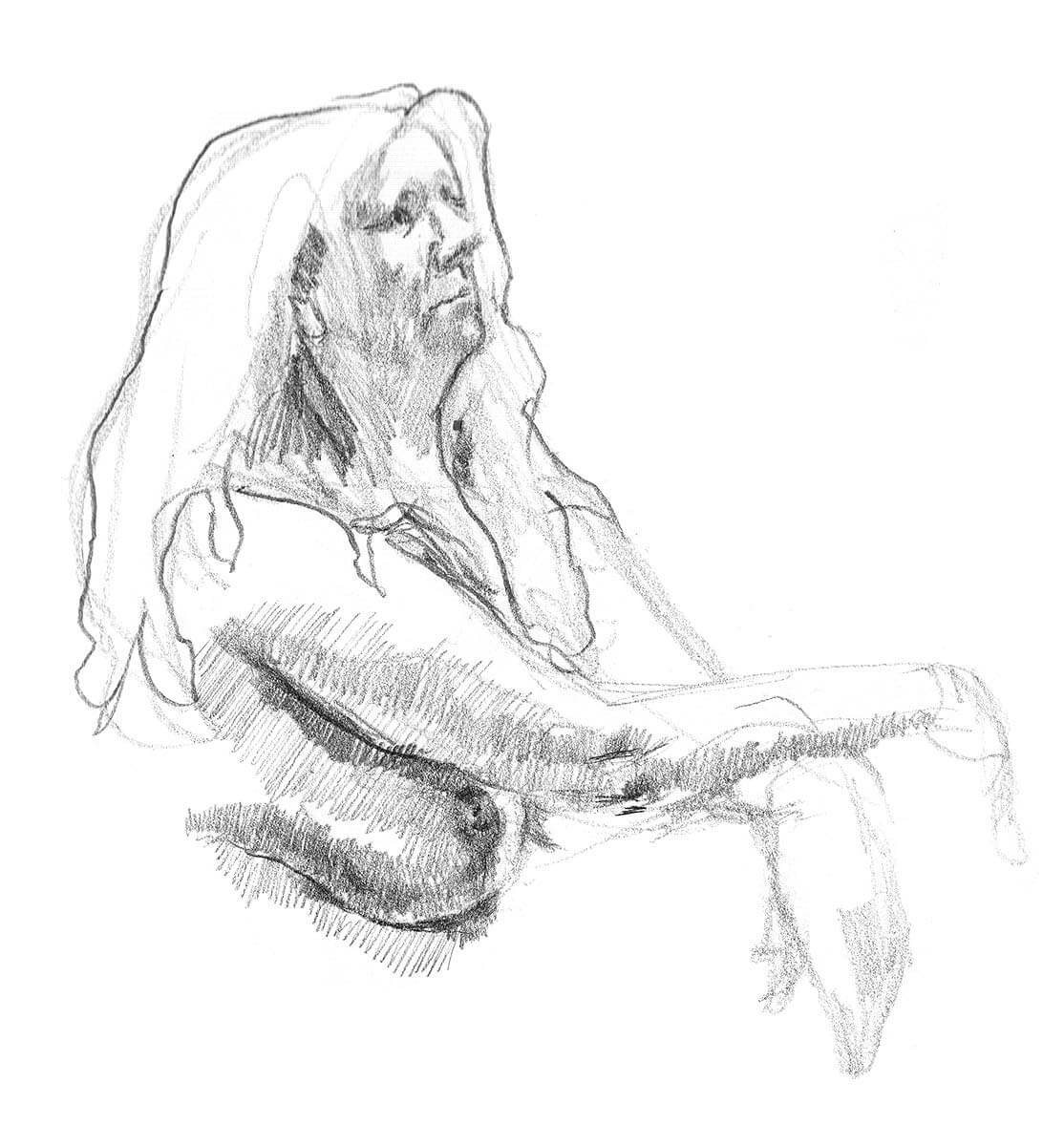 Portrait of female looking in the distance